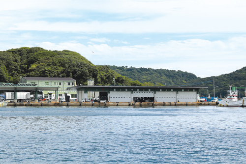 入江が多く穏やかな海域は、高品質な養殖魚が育つのに最適な環境。
